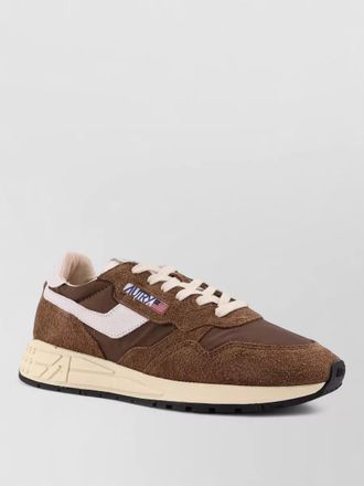 Autry nylon leather low-top sneakers