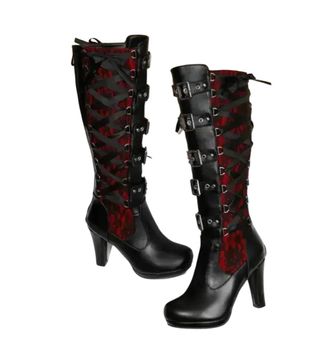 Generic Womens Boots Knee High Classics Fringed Square Heel Rivet Thick Heel High Heel Long Boots