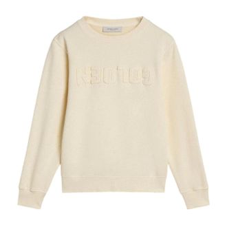 Golden Goose Kids Jumpers with Reversed Patch - male - Golden Goose - Kids Sweatshirts - Beige - 4 Y - Kids