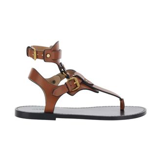 Isabel Marant Schoenen, Dames, Bruin, 37 EU, Platte sandaal