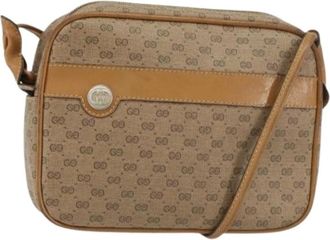 Gucci Pre-owned Cross Body Bags, female, Beige, Size: ONE SIZE Pre-owned Plastic Cross Body Bag