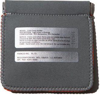 Puebco Coin Card Holder in Light Gray/orange at Nordstrom