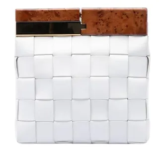 Bottega Veneta Pre-owned Snap Clutch - - Pre-owned - Donna - Bianco - ONE SIZE