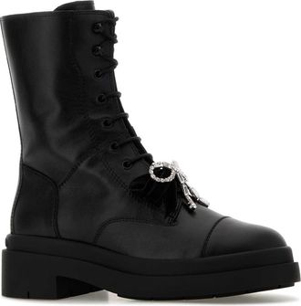 Jimmy Choo London Womens Flat Boot Black