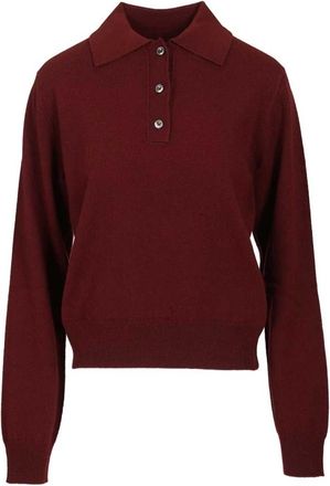 Maison Margiela Tops, Dames, Rood, L, Wol, Polo