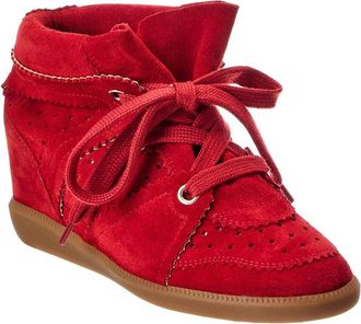 Isabel Marant Bobby Suede Wedge Sneaker