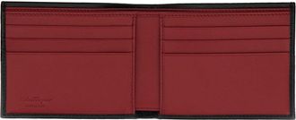 Ferragamo Leather Bifold Bifold Wallet - Black