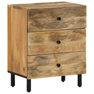 vidaXL Mesita De Noche Madera Maciza De Mango 50x33x60 Cm Vidaxl