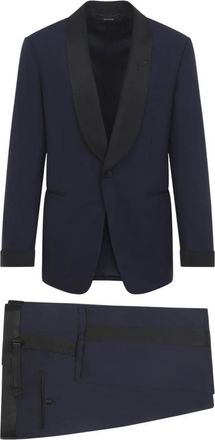 Tom Ford Shelton Avondkostuum - Heren - Business pakken - Blauw - XL - Wol - Kostuums