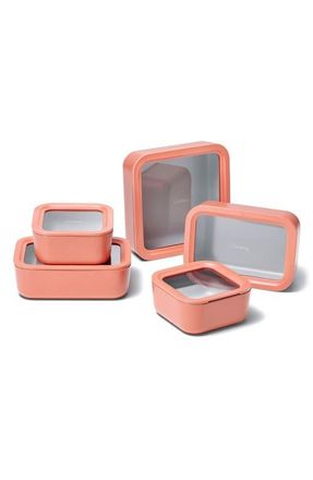 Caraway 13-Piece Food Storage Glass Container Set in Perracotta at Nordstrom