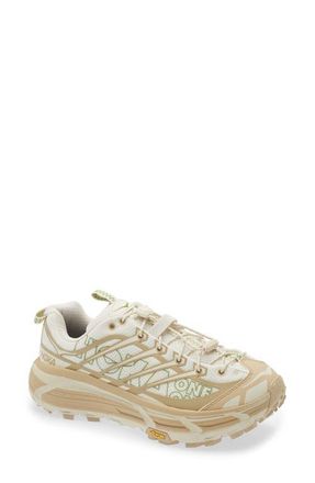 Hoka One One Mafate Three2 Wordmark Sneaker in Khaki /Oatmilk at Nordstrom, Size 10.5