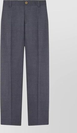 Versace tailored straight leg trousers belt loops