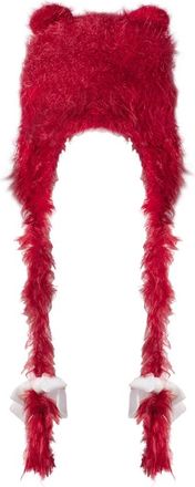 Vivetta Rode Kat Oor Vlechten Hoed - Dames - Hoeden - Rood - ONE Size - Accessoires