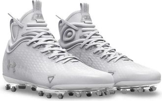Under Armour Mens Under Armour Spotlight Lux MC 2.0 3025082-100 White Football Cleats ZAP635