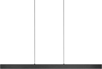 Beliani Lámpara LED colgante moderna con pantalla de madera de caucho y base de hierro con mando a distancia negro Arenas