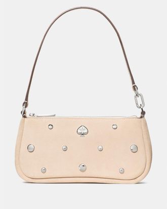 Kate Spade New York Womens Kayla Suede Studs Convertible Wristlet - Pink - One Size