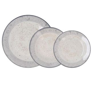 Quid Vajilla porcelana blanca 18 piezas