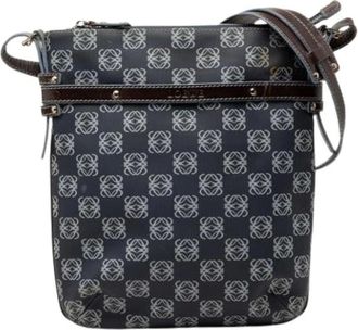 Loewe Pre-owned Cross Body Bags, female, Blue, Size: ONE SIZE Pre-owned Pouch Shoulder Bag