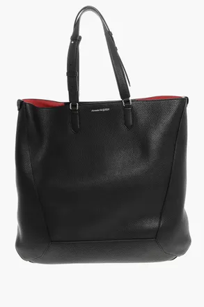 Alexander McQueen Pebbled Leather XL Tote Bag THE EDGE Alexander McQueen