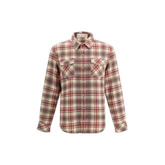 God's True Cashmere Multicolor Cashmere Pattern Mens Shirt
