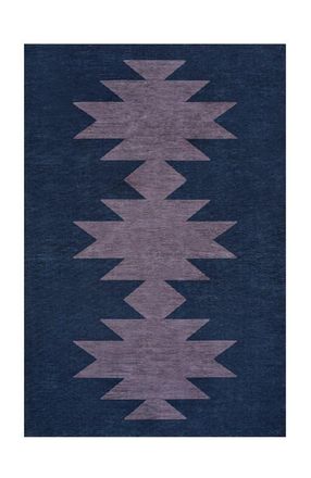 Jonathan Y Designs Chayton Minimalist Geometric Machine-Washable Area Rug in Midnight Plum at Nordstrom, Size 8Ft 0In X 10Ft 0In