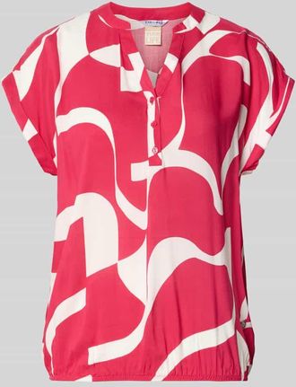 Zabaione Regular Fit Bluse aus reiner Viskose Modell Miriama in Rot, Gr&ouml;&szlig;e XXL