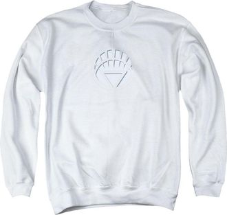 Gildan Green Lantern White Lantern Logo Adult Crewneck Sweatshirt