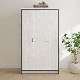GFW Boston 3 Door Wardrobe in White