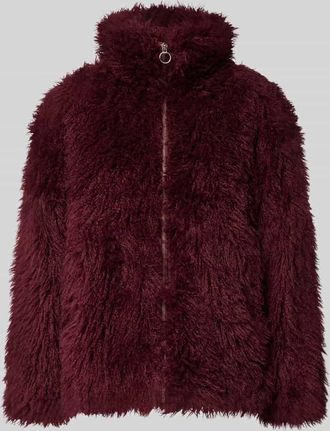 Freequent Jacke aus Kunstfell Modell Fine in Bordeaux, Größe XXL