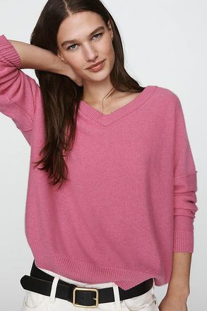 Pilcro 100% Cashmere V-Neck Sweater
