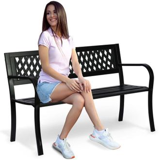 OEM Banco De Jard&iacute;n Con Respaldo 125 X 77 X 49 Cm Sof&aacute; Clover