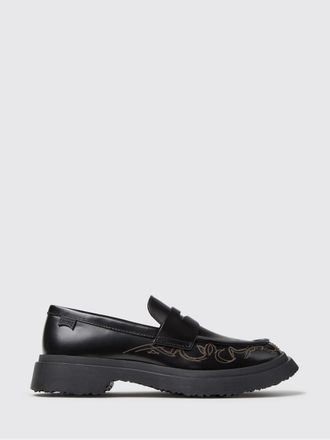 Camper Walden Loafers in Smooth Calfskin with Graphic Print and Chunky Sole