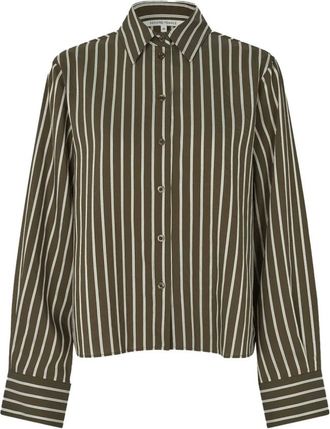 Second Female Syracuse New Shirt - Dames - Blouses & Shirts - Groen - Maat: S Viscose
