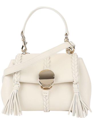 Chlo&eacute; White Leather Mini Soft Shoulder Bag (Authentic Pre-Loved)