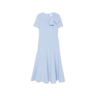 Roland Mouret Bow-detail A-line Midi Dress