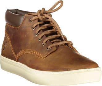 Timberland Mixed Material Lace-Up Sneaker - Brown
