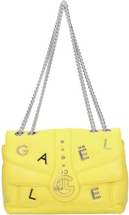 Ga&euml;lle Paris Gele tassen - Dames - Schoudertassen - Geel - ONE Size - Leer - Tassen