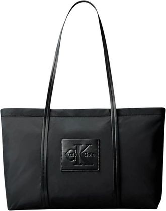 Calvin Klein Shopper Tote - Dames - Shoppers - Zwart - ONE Size - Satijn - Tassen