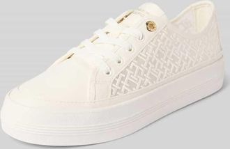 Tommy Hilfiger Low Top Sneaker in Mesh-Optik in Weiss, Gr&ouml;&szlig;e 40