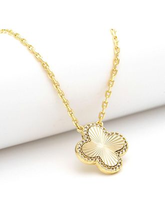 Rivka Friedman 18K Plated Cz Necklace