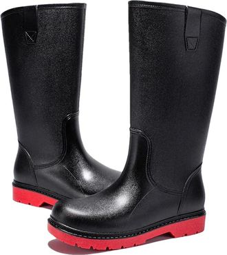 Generic Man Boots Rain Non-Slip Comfortable Wear-Resistant Waterproof Shoes