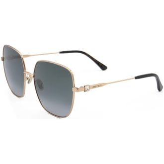 Jimmy Choo London Womens 60 mm Grey Sunglasses