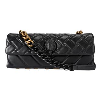 Kurt Geiger Kensington East West Kurt - Dames - Tassen - Zwart - Maat: ONE Size Leer