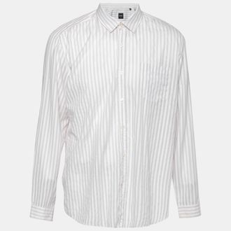 HUGO BOSS Boss By Hugo Boss White Striped Cotton Shirt