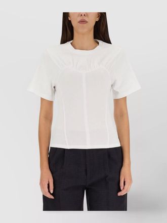 Isabel Marant cotton trompe-loeil bustier-effect short-sleeve t-shirt