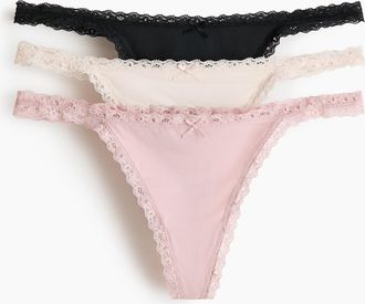 H&M 3er-Pack Tangas aus Mikrofaser - Pink