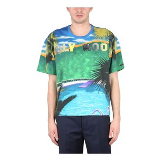 Etro Etro, T-Shirts, male, Multicolor, Size: S California Print T-Shirt