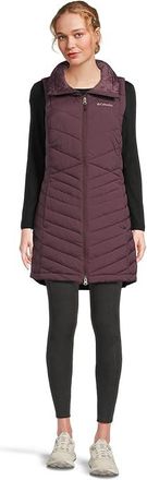 Columbia Joy Peak Ii Long Vest Womens Coat Moonvista : LG, Polyester