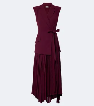 SIMKHAI Helena cr&ecirc;pe midi dress