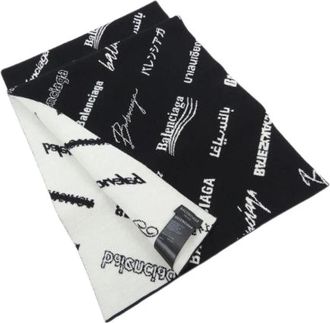 Balenciaga Pre-owned Scarves, male, Black, Size: ONE SIZE Pre-owned Muffler